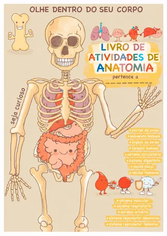 Capa do Livro de Atividades de Anatomia