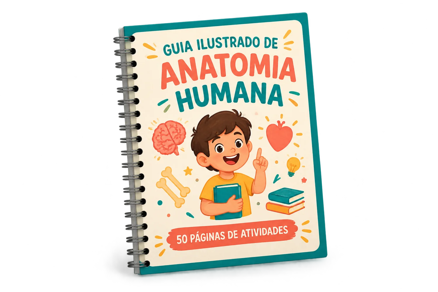 Mockup individual do Guia Ilustrado de Anatomia Humana